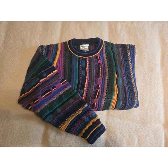 Carlo Alberto XL Vintage 3D Knit Sweater Australia - Picture 1 of 5